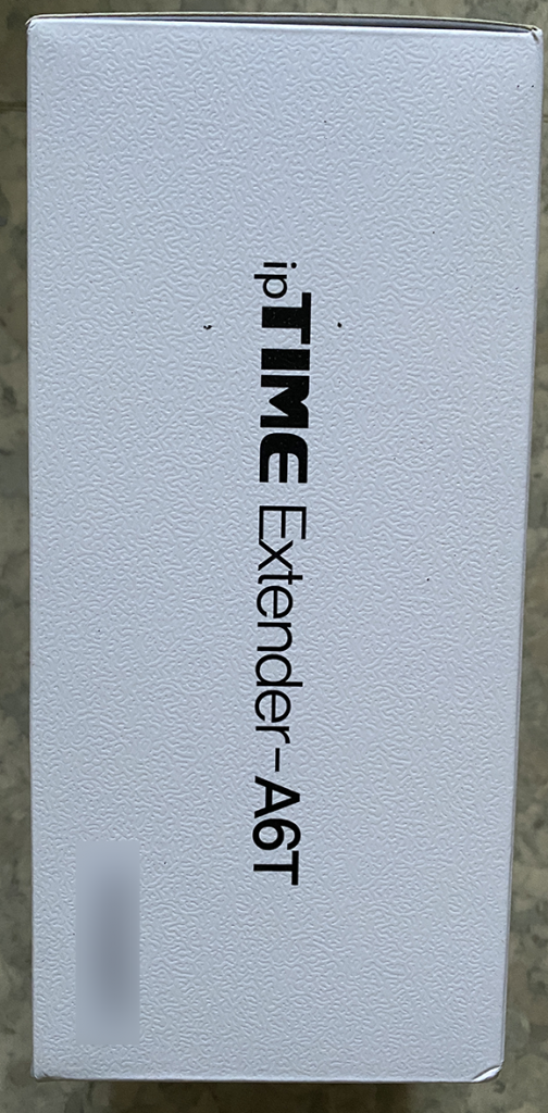 ipTIME Extender-A6T 상자 옆면