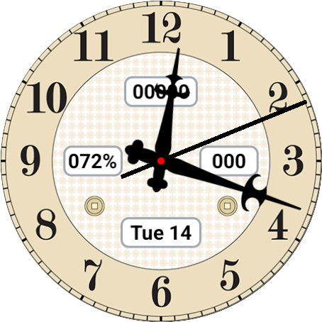 안드로이드 스마트 워치용 괘종시계 페이스